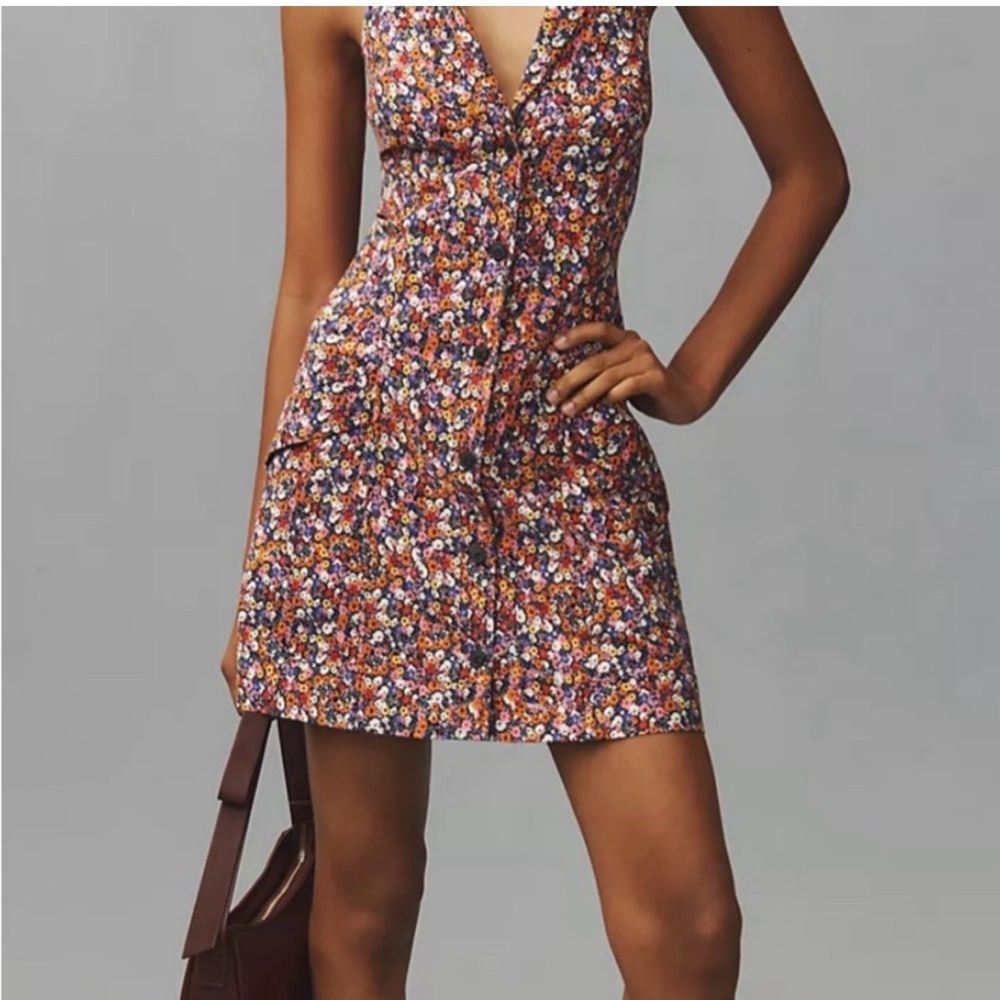 Maeve Multicolor Floral Mini Dress